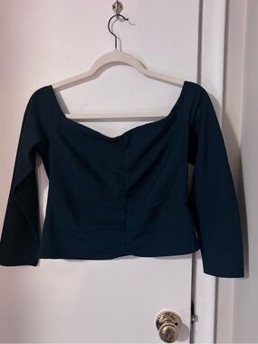 Abercrombie & Fitch Off-Shoulder 3/4 Sleeve Top